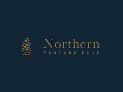 Northern Venture 3 bank branding classy design icon illustration maine pine cone typeography venture fund