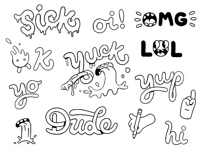 Sketchbook #003 apple pencil digital doodles drawing hand drawn ideas illustration ipad pro procreate sketch sketching typography
