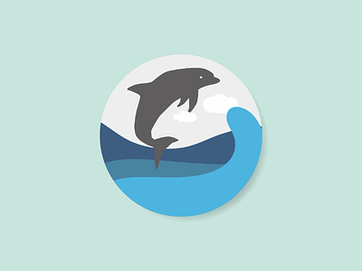 Dolphin vector graphic illustration vector