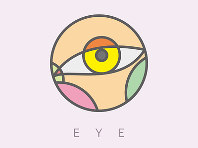 E Y E abstract illustration logo vector