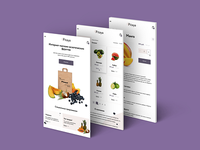 Website design delivery of exotic fruits branding design landingpage logo minimal ui ux web website