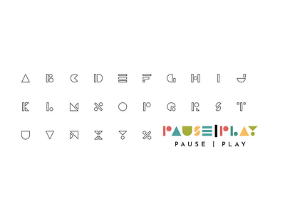 Pause|Play Logo & Font