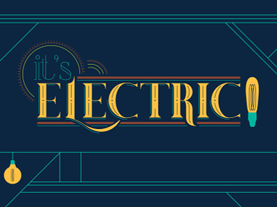 Fleet's It's Electric Logo Concept branding handletter logo typography