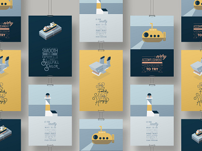 Smooth Sailing Poster digital art digital illustration handlettering illustration poster art typography