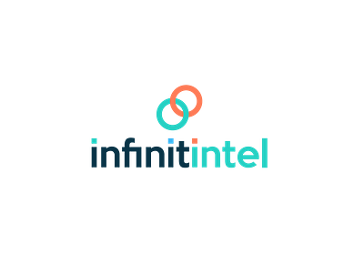 infinitintel design flat icon illustration logo minimal