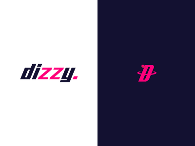dizzy branding design flat graphic design icon illustration illustrator logo minimal typography
