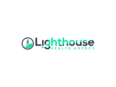 light house branding design flat graphic design icon illustration illustrator logo minimal vector