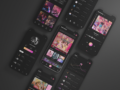 Music App - Radio Station app app design branding design graphic design music musicapp ui ux