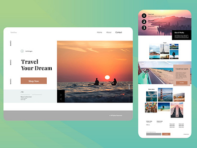 Webdesign Travel Agency design ui ux webdesign