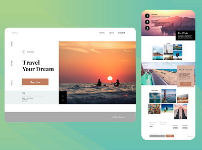 Webdesign Travel Agency design ui ux webdesign