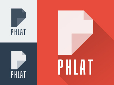 Phlat Design flat flat design flat ui icon letter logo p red vector