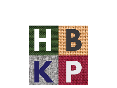 HBKP Logo branding design flat illustrator logo minimal type typography vector