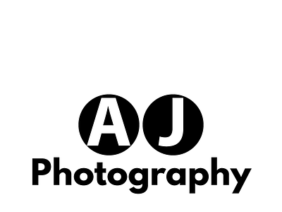 AJ Logo branding design flat illustrator logo minimal type typography vector