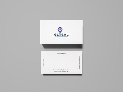 Business Card IPG branding design flat illustrator logo minimal type typography ui ux vector