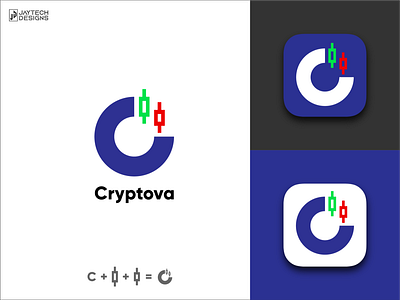 Cryptova App Icon/Logo Design app icon crypto logo