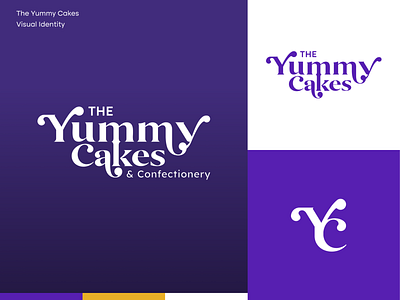 The Yummy Cakes logo design branding logo