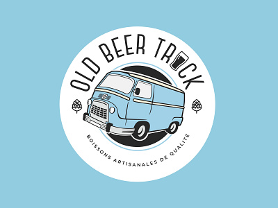 OLD BEER TRUCK - Food truck Visual identity banniere branding carte de visite design illustration instagram instagram post logo web website