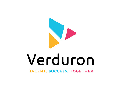 VERDURON - Recruitment agency branding business cards design guidelines logo logo design vector