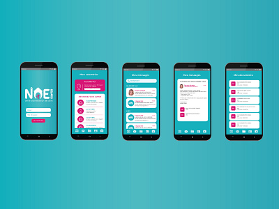 NOE - Patient support app and website app app design design icon ui ux web website