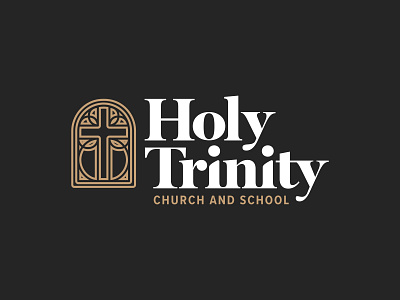 Holy Trinity branding church church logo icon identity logo pins school symbols