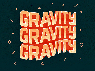 Gravity design hiphop illustration ipad music procreate procreate art rap texture type typography