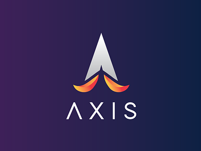 AXIS logo dailylogochallenge design logo rocket rocketship