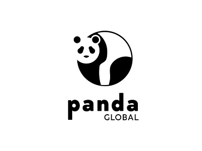 Panda Global Logo dailylogochallenge design logo panda panda bear pandalogo