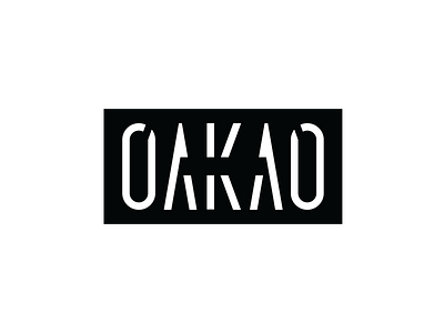 OAKAO Logo cloathing dailylogochallenge design fashion brand letter logo oakao streetwear wordmark wordmark logo