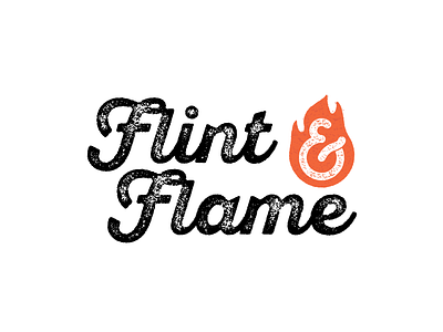 Flint and Flame Logo dailylogochallenge flame logo logodesign