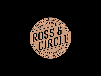 Ross & Circle Logo barber barber logo barbershop dailylogochallenge design logo logodesign ross and circle vector