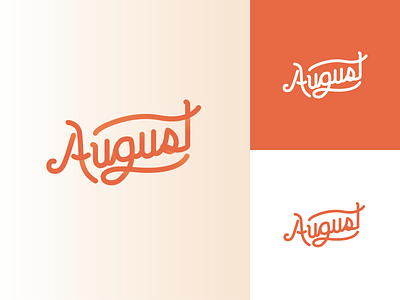 August Logo dailylogochallenge design letter logo vector