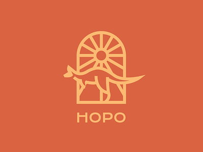 Hopo Logo dailylogochallenge hopo kangaroo kangaroo logo logo logodesign vector