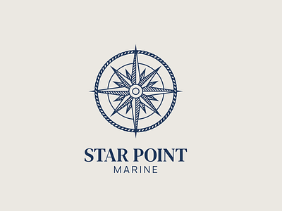 Star Point Marine Logo dailylogochallenge design logo logodesign star point marine vector