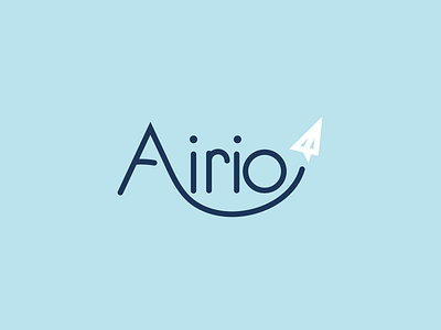 Airio Logo dailylogochallenge design logo logodesign paper plane vector