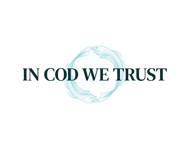 In Cod We Trust Logo dailylogochallenge design illustration logo logodesign vector