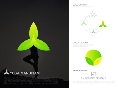 Yoga Mandiram minimal logo brand identity branding branding design flat graphic design logo logo design logo design branding logo design concept logo designer logo designer for hire logo icon logo idea logo identity logo inspiration logo mark logodesign logotype professional logo designer yoga logo