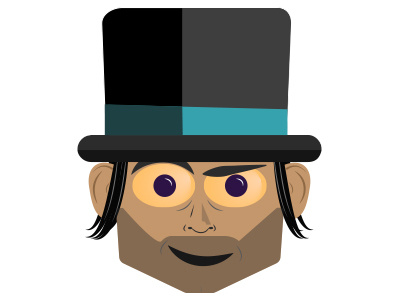 Mr. Hyde css face hyde illustrator keyframe animations library logo tophat
