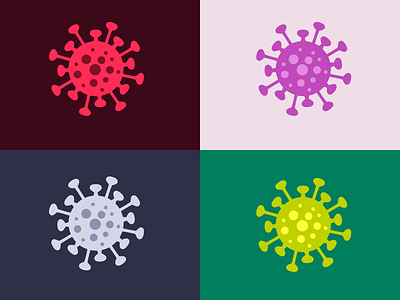 Virus Icons design flat icon illustration logo minimal vector