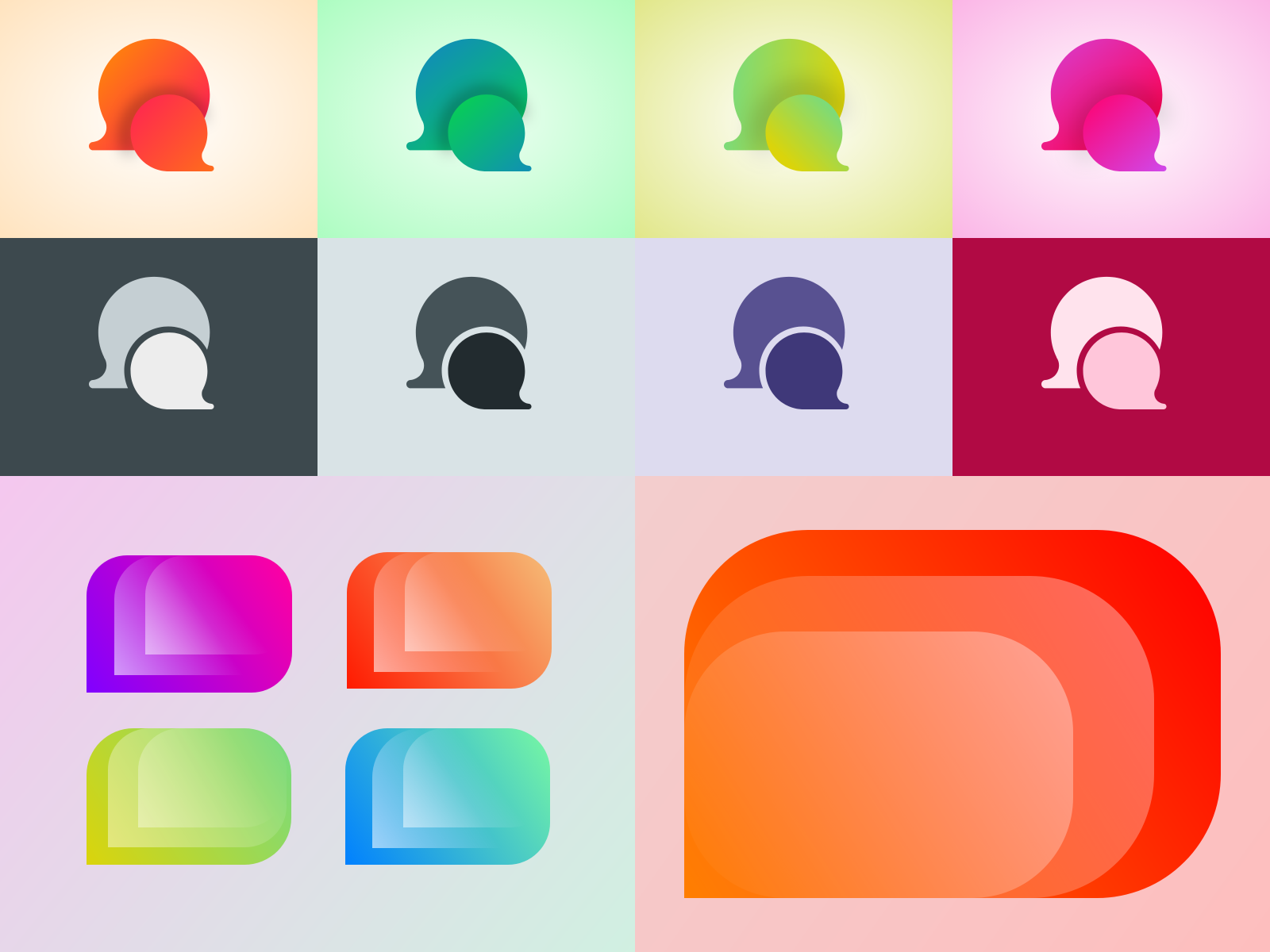 Chat Icons By Colorriver On Dribbble