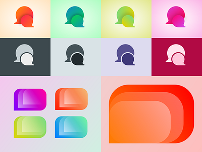 Chat Icons design flat icon illustration logo vector web