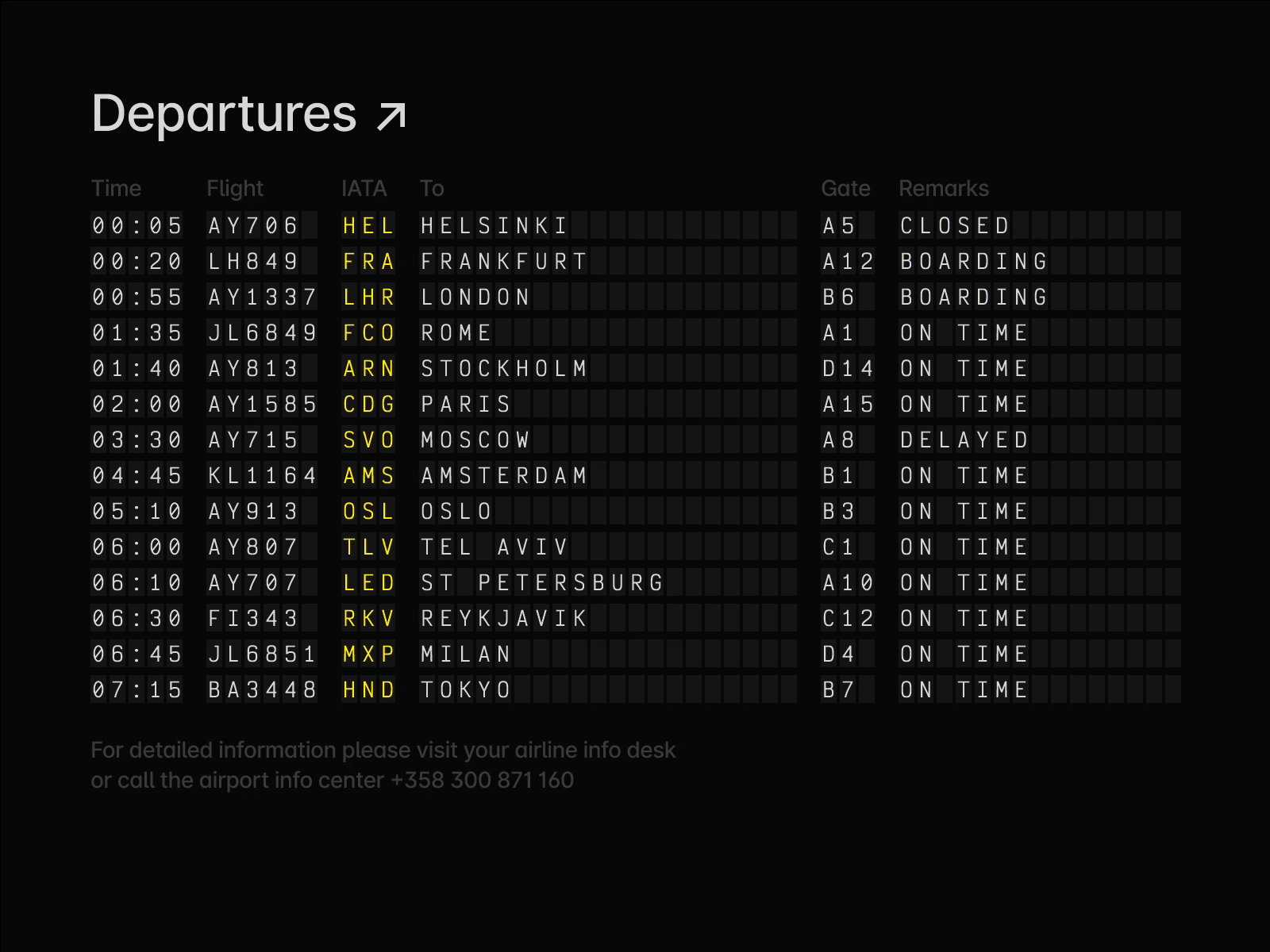Airport departures board airport animation arrivals board departures design desk figma figmadesign graphic design motion graphics spreadsheet ui uiux ux