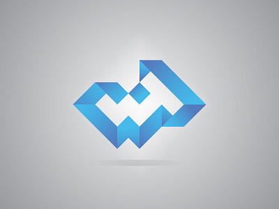 WT- LETTER LOGO 3d app art blue brand branding clean design graphic design icon icons illustration logo logo design modern simple typography unique vector