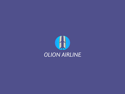 OLION AIRLINE abstract airline app airline logo app blue brand brand identity branding clean creative design graphic icon illustration logo logo design minimal modern vector web logo