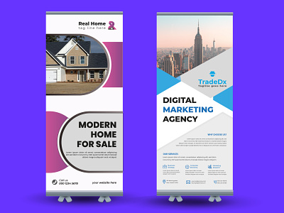 Roll-up banners template