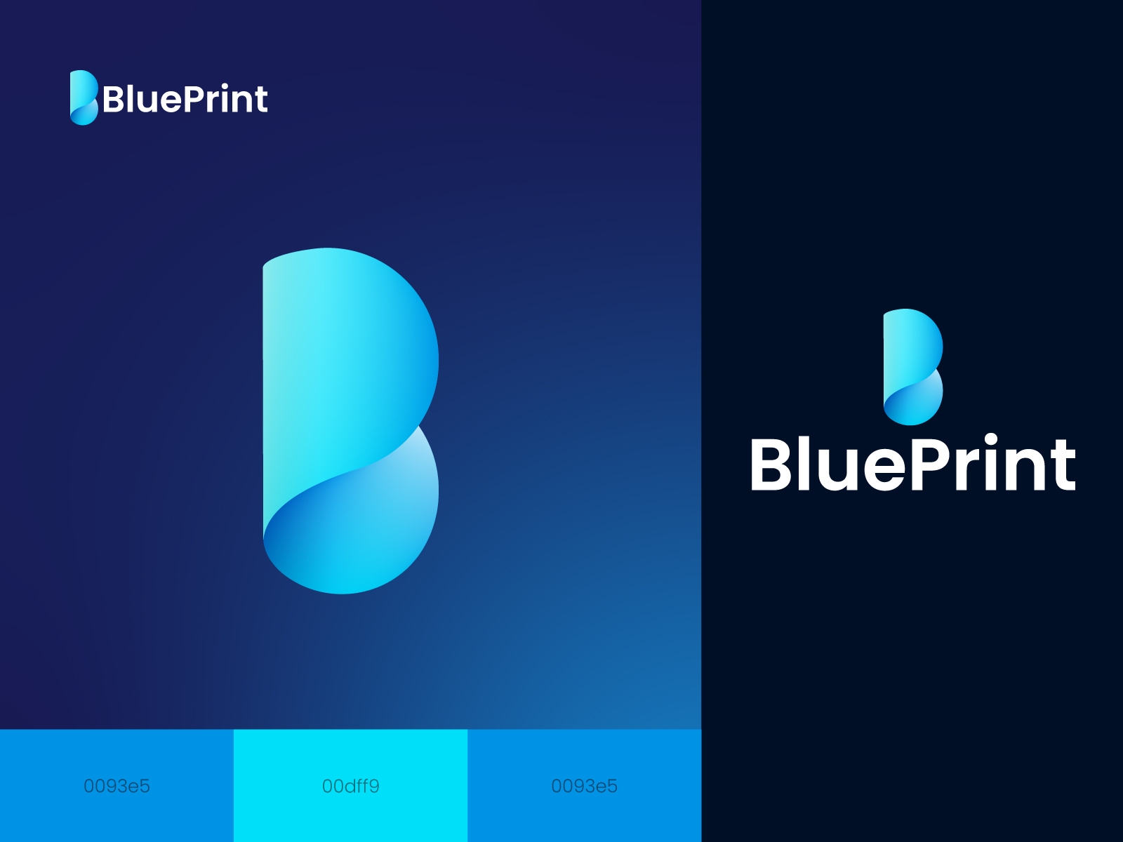 Modern BP Letter BluePrint logo by Nayan Tamli on Dribbble