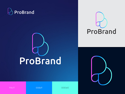 Modern PB Letter ProBrand logo 3d app logo b letter logo brand brand identity branding design graphic design letter logo logo design minimal modern logo monogram p letter logo pb letter logo simple logo typography ui vector