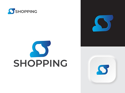 Modern S letter shopping logo app icon brand brand identity branding design gradient logo graphic design illustration lettermark logo logo design logo designer logomark logos mobile print s letter logo typography unused vector