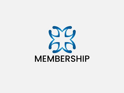 Modern  Letter Membership Logo Concept.