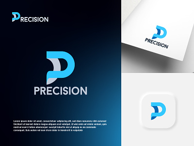 Modern P Letter Precision Logo Concept.