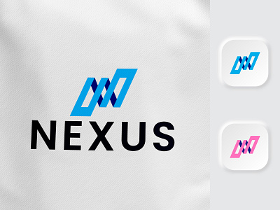 Modern N Letter Nexus Logo Concept. brand brand and identity branding branding and identity brandmark creative design ecommerce identity logo logo design logo designer logos logotype mark minimal n letter logo print typography vector